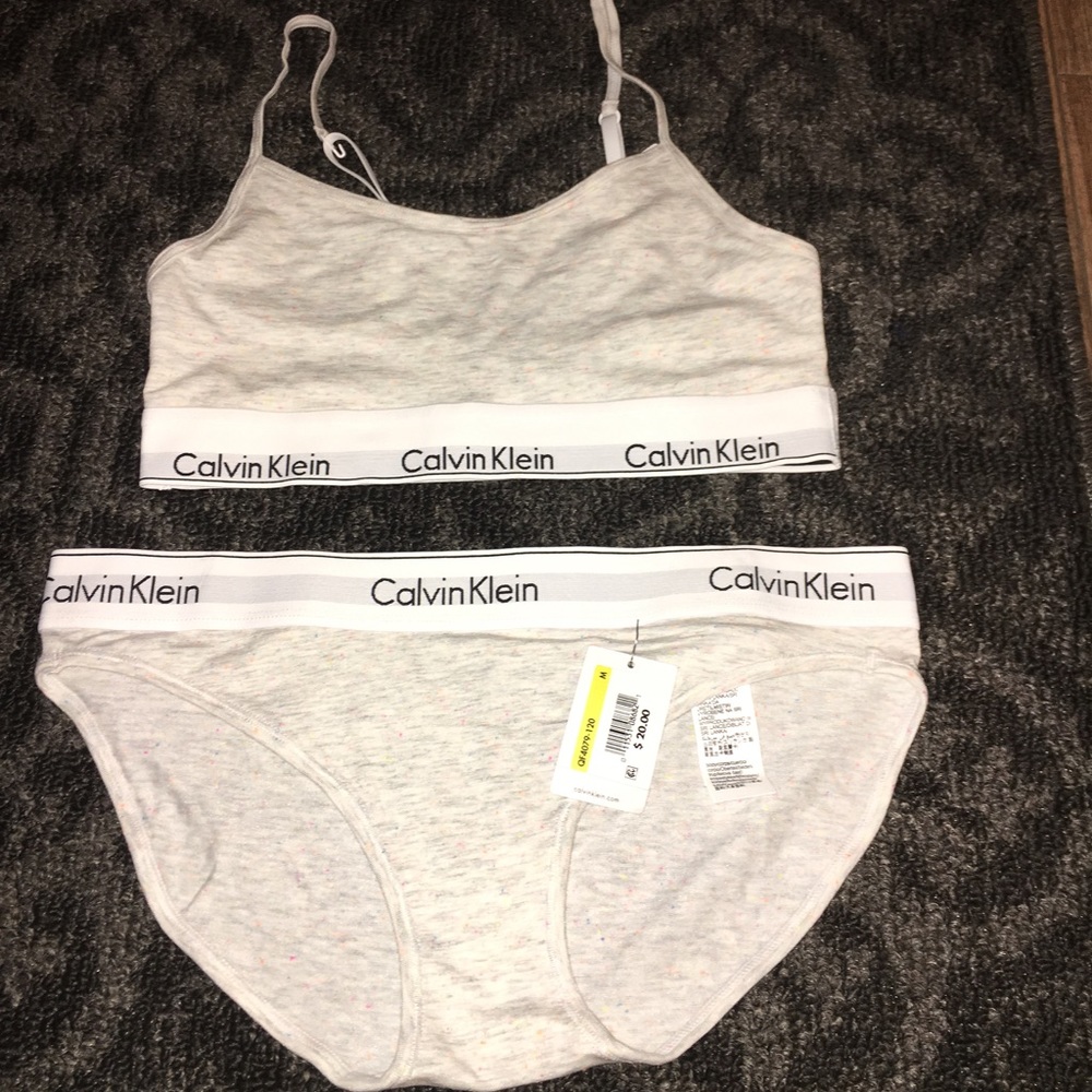 Ck Bralette and Bikini Set